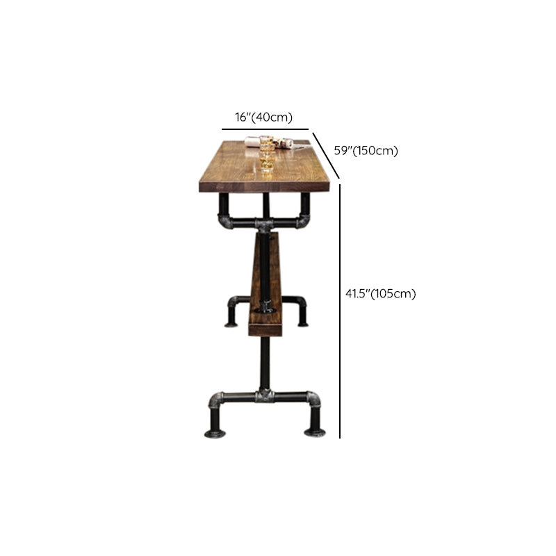 1/4/7 Pieces Pub Dining Set Rectangular Counter Height Pub Set Clearhalo 'Bar Furniture' 'furn' 'furn_home_bar_bar_sets' 'Furniture' 'Home Bars & Bar Sets' 'home_bar_bar_sets' 'Kitchen & Dining Furniture' 6854124