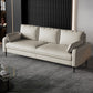 Modern Leather Standard Sofa Stain Resistant Settee with Legs