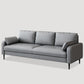 Modern Leather Standard Sofa Stain Resistant Settee with Legs