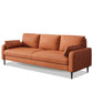 Modern Leather Standard Sofa Stain Resistant Settee with Legs