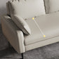 Modern Leather Standard Sofa Stain Resistant Settee with Legs