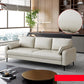 Modern Leather Standard Sofa Stain Resistant Settee with Legs