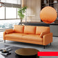 Modern Leather Standard Sofa Stain Resistant Settee with Legs