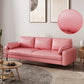 Modern Leather Standard Sofa Stain Resistant Settee with Legs