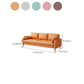 Modern Leather Standard Sofa Stain Resistant Settee with Legs