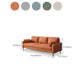 Modern Leather Standard Sofa Stain Resistant Settee with Legs