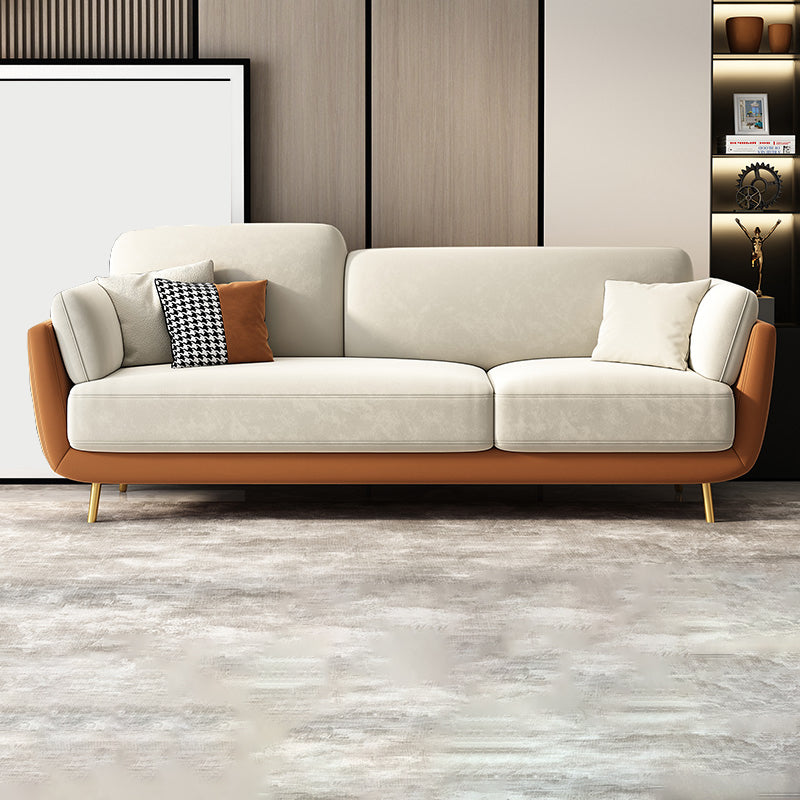 Scandinavian Hair Pin Legs Sofa Pillow Top Arm Seating for Apartment