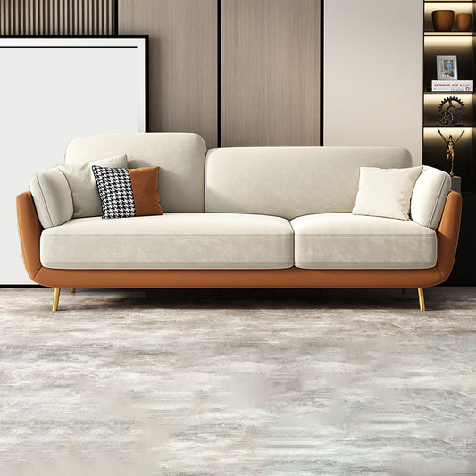 Scandinavian Hair Pin Legs Sofa Pillow Top Arm Seating for Apartment