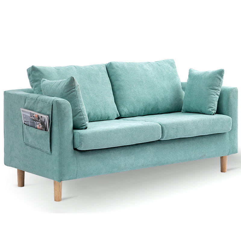 Moderne vierkante arm Standaard bank houten bank voor woonkamer