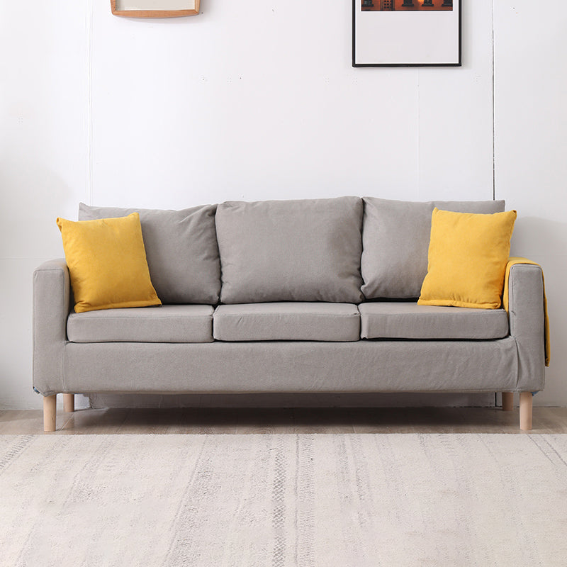 Moderne vierkante arm Standaard bank houten bank voor woonkamer