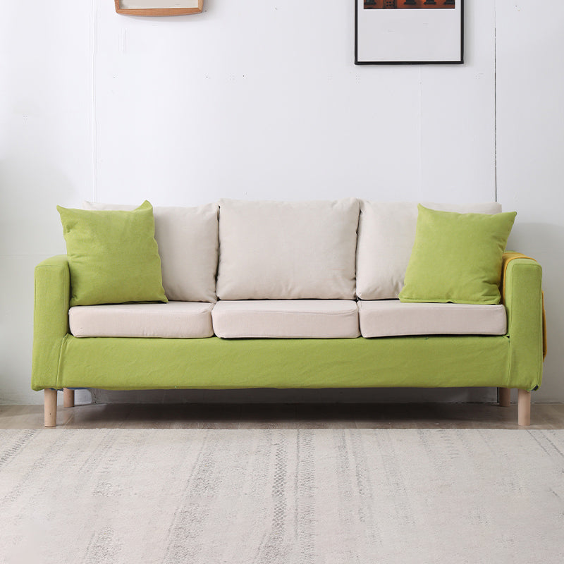 Moderne vierkante arm Standaard bank houten bank voor woonkamer