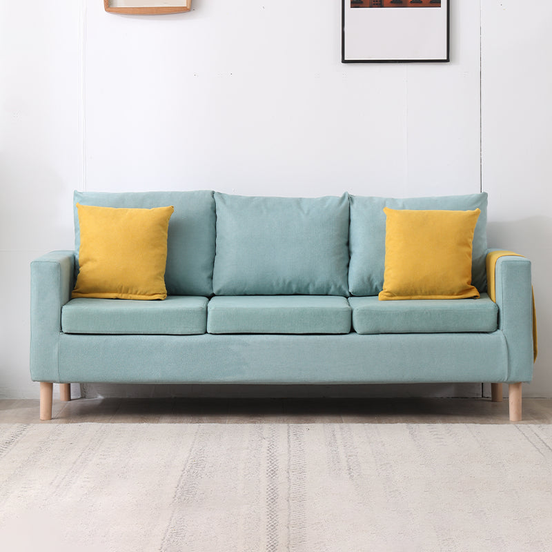 Moderne vierkante arm Standaard bank houten bank voor woonkamer