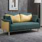 Contemporary Sofa with 2 Pillows Square Arm Living Room Seating Green-Yellow Clearhalo 'furn' 'furn_sofas' 'Furniture' 'Living Room Furniture' 'Sofa' 'sofas' 6855154