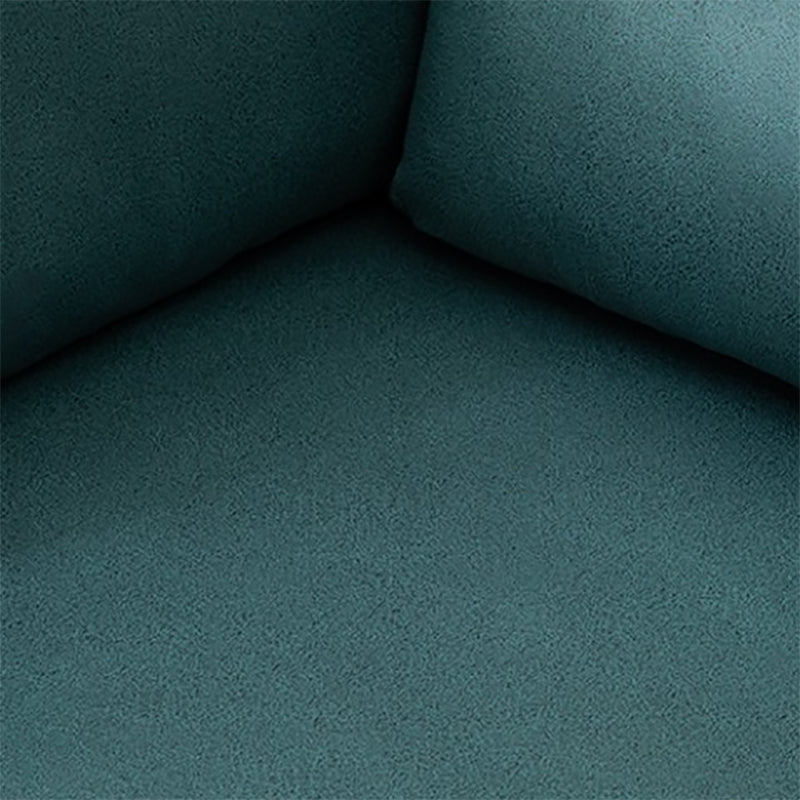 Oreillers à bras carré en cuir à 3 places canapé arrière pour le salon