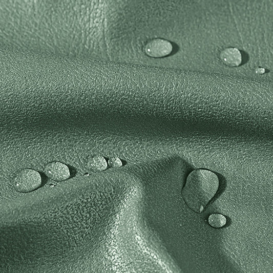 Sloped Arm Faux Leather Sofa Nordic 26" H Seating with Single Cushion