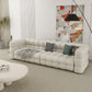 35" Wide Scandinavian Sofa Bed White Fabric Seating with Pillows Clearhalo 'furn' 'furn_sofas' 'Furniture' 'Living Room Furniture' 'Sofa' 'sofas' 6855295