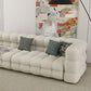 35" Wide Scandinavian Sofa Bed White Fabric Seating with Pillows Clearhalo 'furn' 'furn_sofas' 'Furniture' 'Living Room Furniture' 'Sofa' 'sofas' 6855304