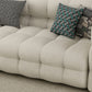 35" Wide Scandinavian Sofa Bed White Fabric Seating with Pillows Clearhalo 'furn' 'furn_sofas' 'Furniture' 'Living Room Furniture' 'Sofa' 'sofas' 6855306