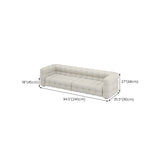 35" Wide Scandinavian Sofa Bed White Fabric Seating with Pillows Clearhalo 'furn' 'furn_sofas' 'Furniture' 'Living Room Furniture' 'Sofa' 'sofas' 6855311
