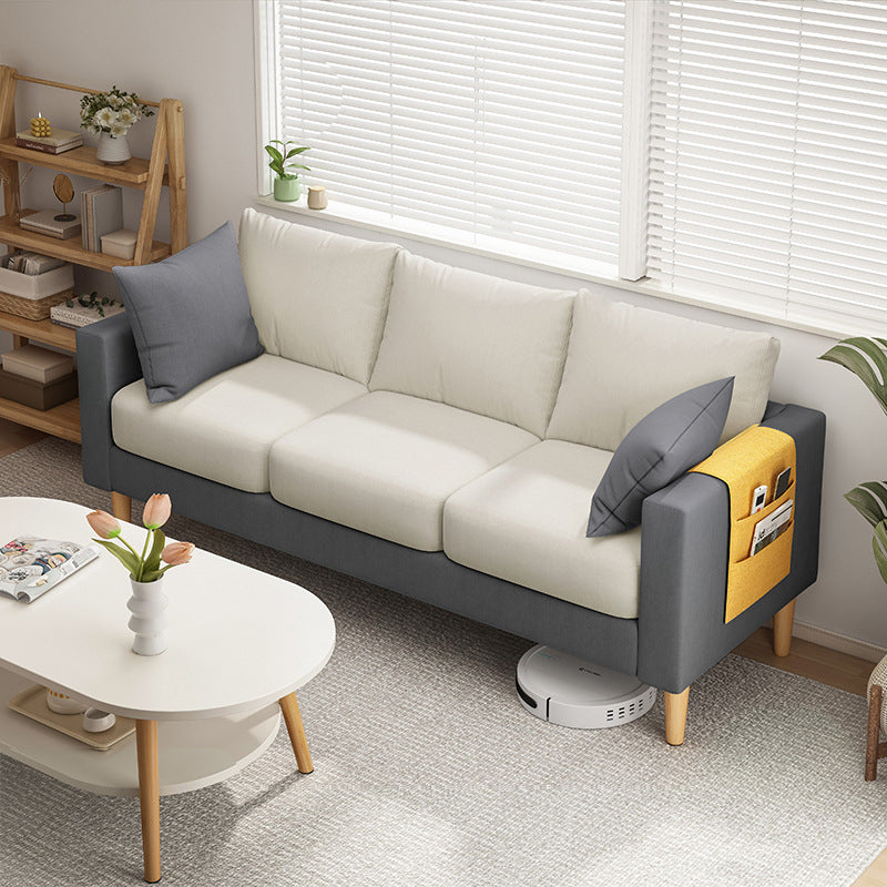 Cuscini di divano standard a braccio quadrato incluso divano con gambe metalliche