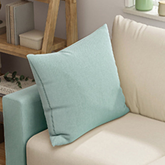 Square Arm Standard Sofa Pillows Included Settee with Metal Legs