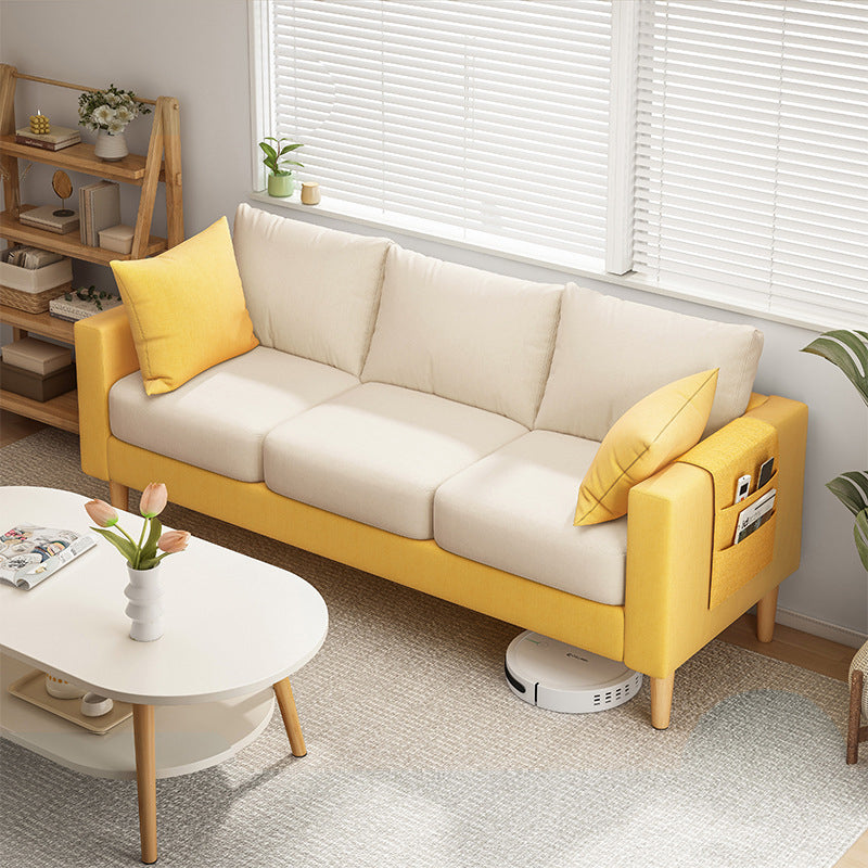 Cuscini di divano standard a braccio quadrato incluso divano con gambe metalliche