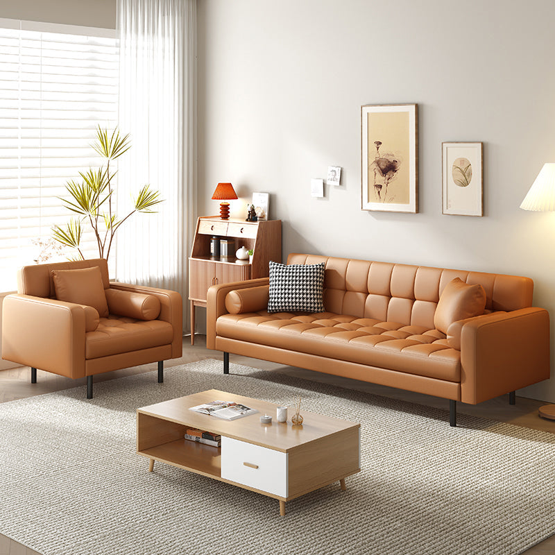 Cuscini di divano di braccia quadrati industriali inclusi il divano posteriore con gambe metalliche