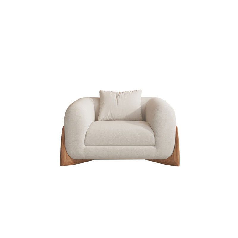 Divano con smoking con smoking solido contemporaneo da 29,52 "H.