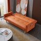 Contemporary Tufted Square Arm Living Room Faux Leather with Storage Seating