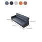 Contemporary Tufted Square Arm Living Room Faux Leather with Storage Seating