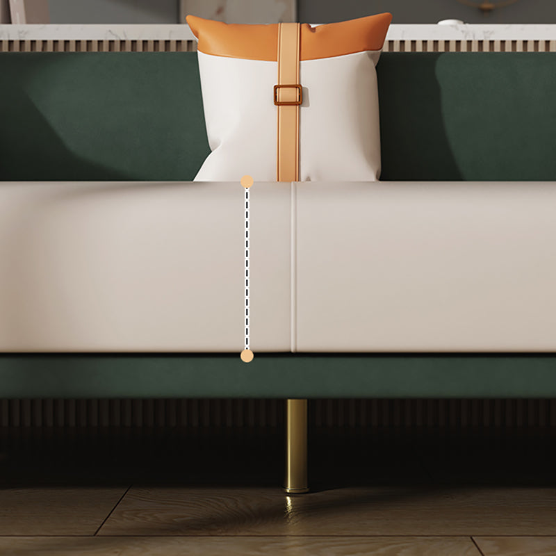 Cuscini di divani a braccia quadrati in legno incluso divano posteriore con gambe metalliche