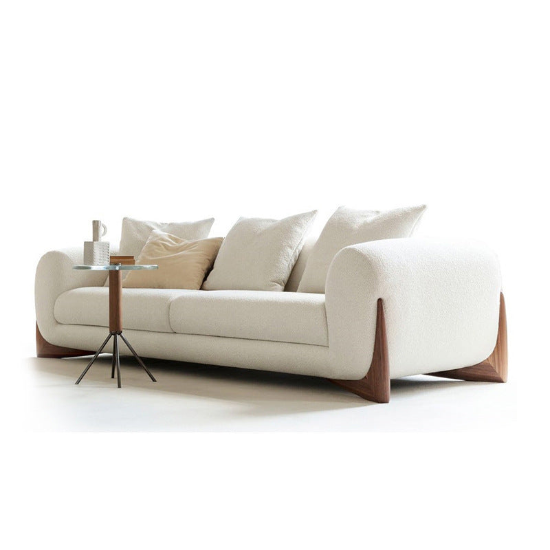 Contemporary Solid Color Settee Foam Single Cushion Seat Sofa for Living Room Clearhalo 'furn' 'furn_sofas' 'Furniture' 'Living Room Furniture' 'Sofa' 'sofas' 6855665