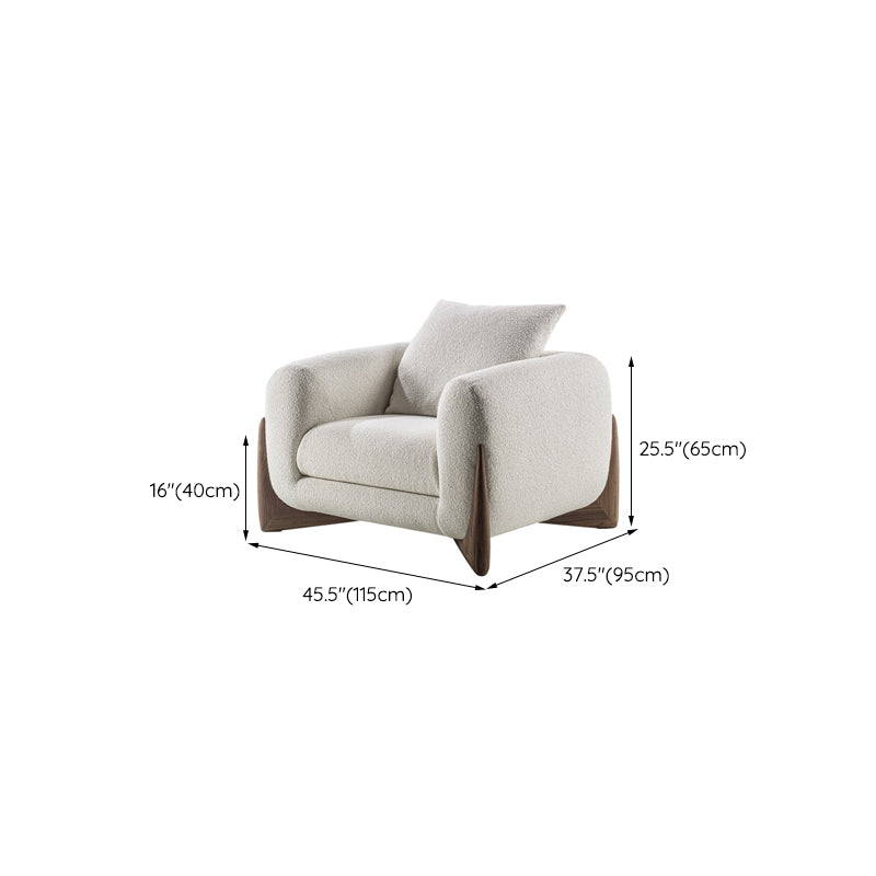 Couleur solide contemporain mousse de mousse de mousse unique Sofa de siège pour le salon