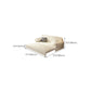 Faux Leather Sofa Bed Convertible with Storage Sofa in Beige