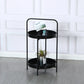 Round Shape Sofa Side Accent Table Tray Top Modernistic Bedroom End Table