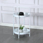 Round Shape Sofa Side Accent Table Tray Top Modernistic Bedroom End Table