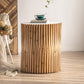 Modernistic Round Solid Wood Side Table Rustic Tree Stump Side End Snack Table Clearhalo 'Coffee & Accent Tables' 'End & Side Tables' 'end_side_tables' 'furn' 'furn_end_side_tables' 'Furniture' 'Living Room Furniture' 6856206