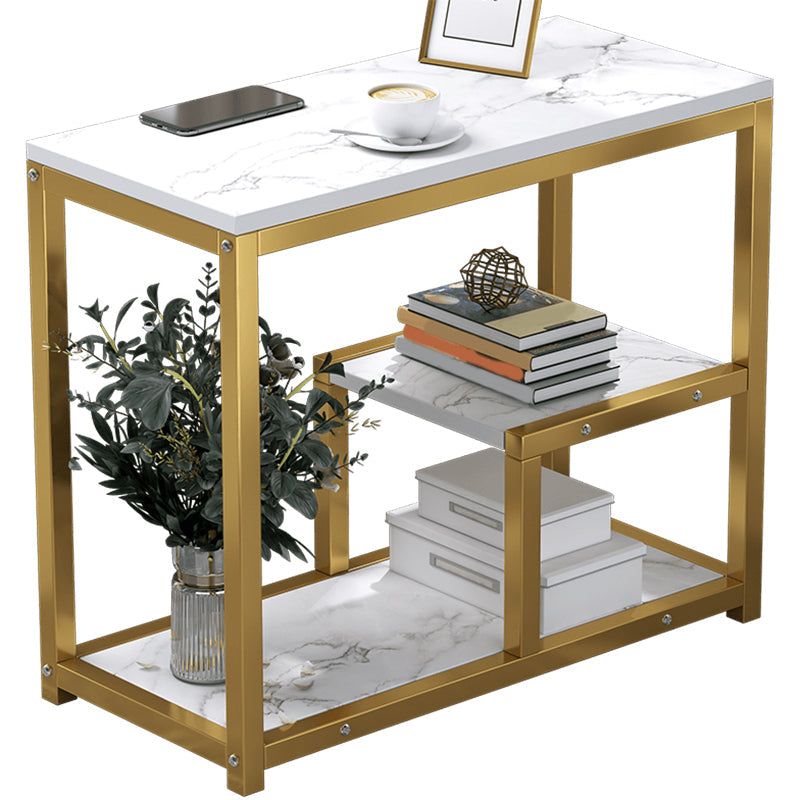 Industrial Rectangular Corner Table Metal Side End Snack Table Clearhalo 'Coffee & Accent Tables' 'End & Side Tables' 'end_side_tables' 'furn' 'furn_end_side_tables' 'Furniture' 'Living Room Furniture' 6856268