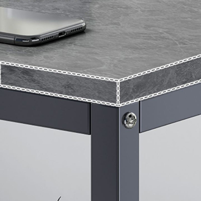 Industrial Rectangular Corner Table Metal Side End Snack Table Clearhalo 'Coffee & Accent Tables' 'End & Side Tables' 'end_side_tables' 'furn' 'furn_end_side_tables' 'Furniture' 'Living Room Furniture' 6856272