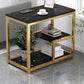 Industrial Rectangular Accent Side Table Metal Side End Snack Table 24"L x 16"W x 27"H Black 1 Clearhalo 'Coffee & Accent Tables' 'End & Side Tables' 'end_side_tables' 'furn' 'furn_end_side_tables' 'Furniture' 'Living Room Furniture' 6856295