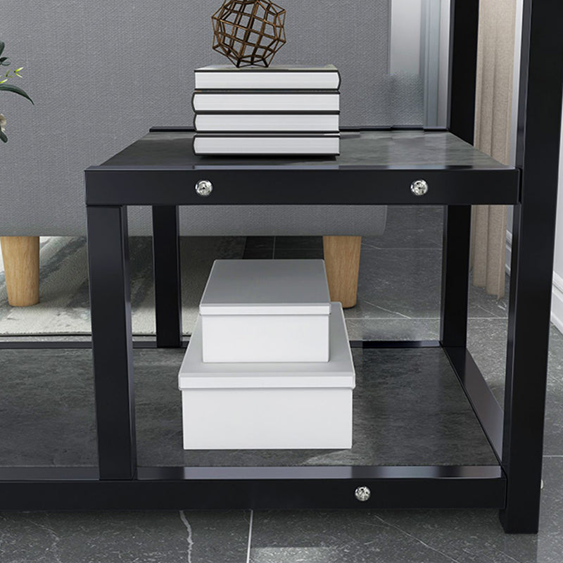 Industrial Rectangular Accent Side Table Metal Side End Snack Table Clearhalo 'Coffee & Accent Tables' 'End & Side Tables' 'end_side_tables' 'furn' 'furn_end_side_tables' 'Furniture' 'Living Room Furniture' 6856305