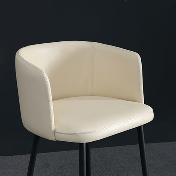 Sgabelli da bar in pelle da bar moderni per sala da pranzo con gambe metalliche