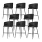 Taburete de bar moderno, taburetes de bar con respaldo de cuero para comedor con patas de metal
