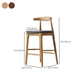 Faux Leather Dining Stools Industrial Bar Stool with Wood Base Clearhalo 'Bar Furniture' 'Bar Stools' 'bar_stools' 'furn' 'furn_bar_stools' 'Furniture' 'Kitchen & Dining Furniture' 6856619