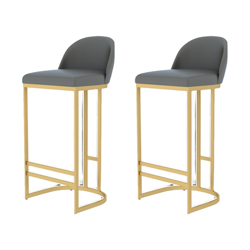 GLAM ARMLESS BACKRESTカウンタースツール鉄のバースツールとキッチン用のペダル