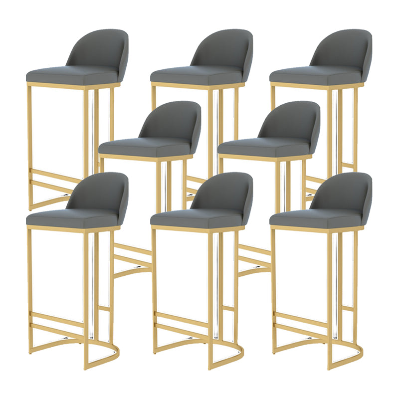 GLAM ARMLESS BACKRESTカウンタースツール鉄のバースツールとキッチン用のペダル