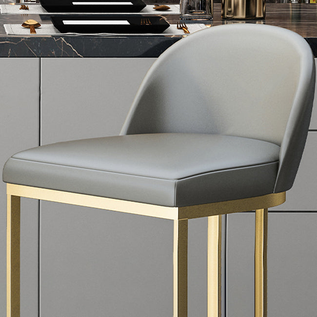 GLAM ARMLESS BACKRESTカウンタースツール鉄のバースツールとキッチン用のペダル