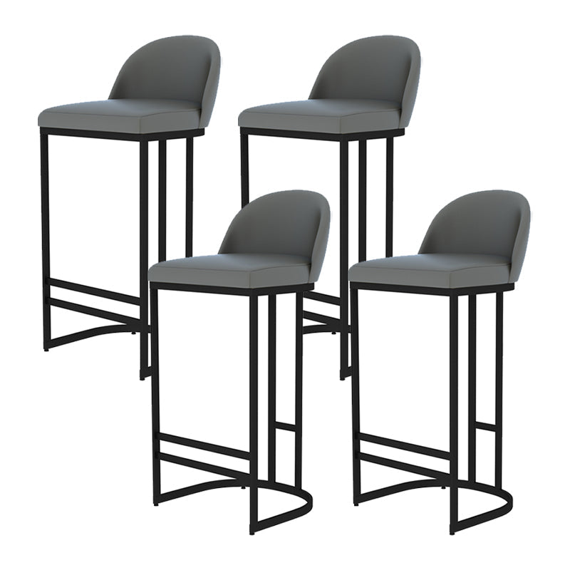 GLAM ARMLESS BACKRESTカウンタースツール鉄のバースツールとキッチン用のペダル