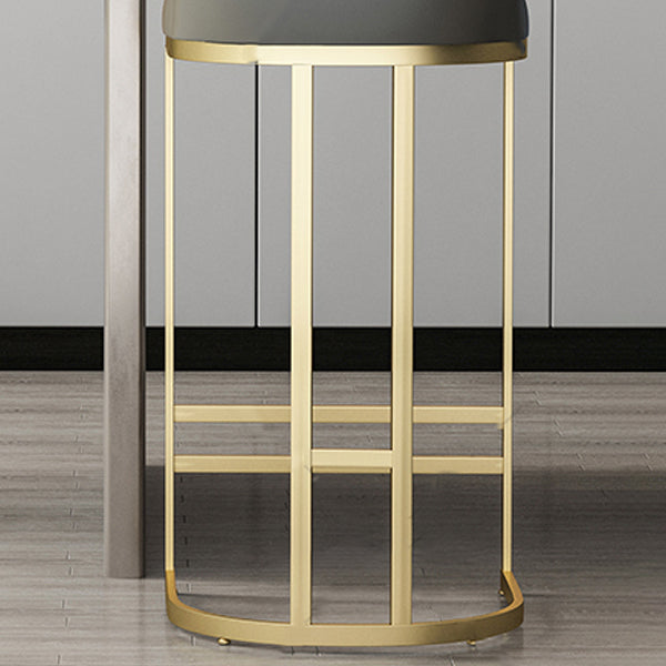 GLAM ARMLESS BACKRESTカウンタースツール鉄のバースツールとキッチン用のペダル