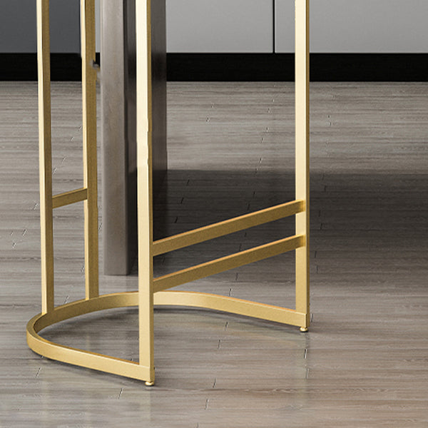 GLAM ARMLESS BACKRESTカウンタースツール鉄のバースツールとキッチン用のペダル